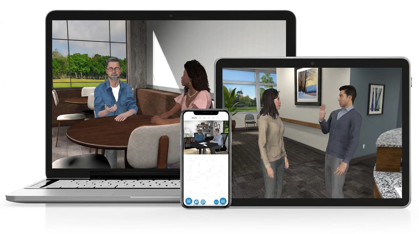 AliveSim scenes with multiple characters